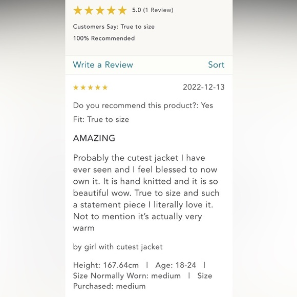 🌟HP🌟ANTHROPOLOGIE NWT Tach Nicoleta Crochet Jacket Size M. - Picture 10 of 10